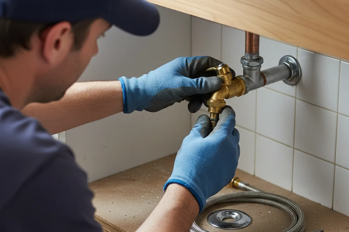 Shutoff valve and fitting work during Emergency Plumbing in Eight Mile